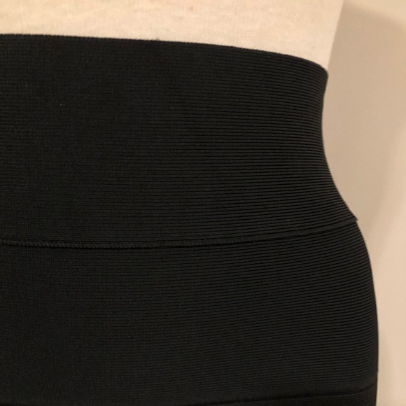 Black BCBG Studded-Hem Bandage Skirt - Picture 5 of 7